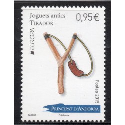 Timbres Andorre Yvert No 767 Europa, Jouets Anciens lance pierre neuf ** 2015