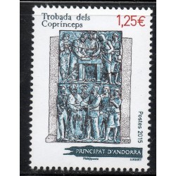 Timbres Andorre Yvert No 768 Rencontre des Coprinces neuf ** 2015