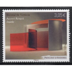 Timbres Andorre Yvert No 770, Agusti Roqué, inside neuf ** 2015