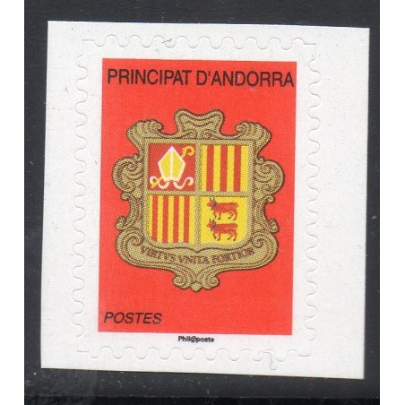 Timbres Andorre Yvert No 780 armoiries Adhésif 2016