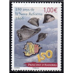 Timbre Andorre Yvert No 782 Nouvelle réforme neuf ** 2016
