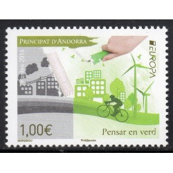 Timbre Andorre Yvert No 783 Europa Ecologie en Europe neuf ** 2016