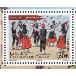 Timbre Andorre Yvert No 786 La sardane neuf ** 2016