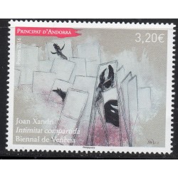 Timbre Andorre Yvert No 787 Joan Xandri, intimat Compartida neuf ** 2016