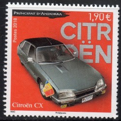 Timbre Andorre Yvert No 822 Automobile, Citroen CX prestige neuf ** 2018