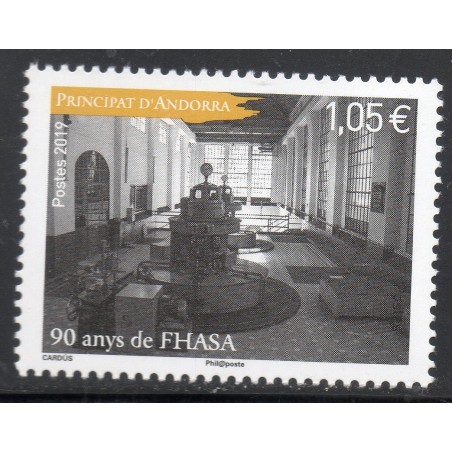 Timbre Andorre Yvert No 831 centrale FHASA neuf ** 2019