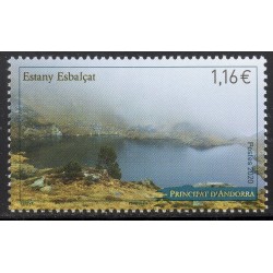 Timbre Andorre Yvert No 848 Lac d'Estany Esbalçat neuf ** 2020
