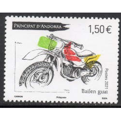 Timbre Andorre Yvert No 858 Moto-cross Bailen Guai neuf ** 2021