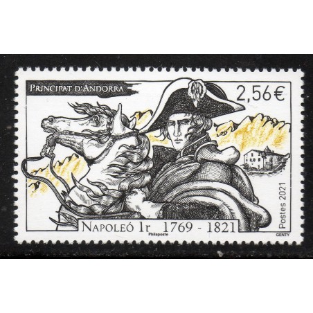 Timbre Andorre Yvert No 861 Napoléon Bonaparte neuf ** 2021