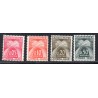Timbres Andorre Taxe Yvert No 42-45 Type Gerbes nouveaux francs neufs ** 1961