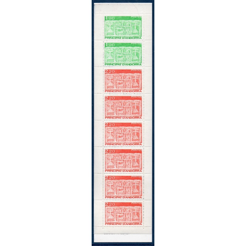 Timbres Andorre Carnet Yvert No 1 Ecu primitif des vallées neuf ** 1987