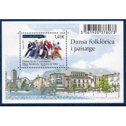 Timbres Andorre Bloc Yvert No 4 Danse des 7 paroisses neuf ** 2011