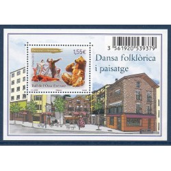 Timbres Andorre Bloc Yvert No F735 Danse de l'ours neuf ** 2013