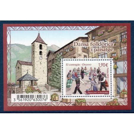 Timbres Andorre Bloc Yvert No F771 La contrapas neuf ** 2015