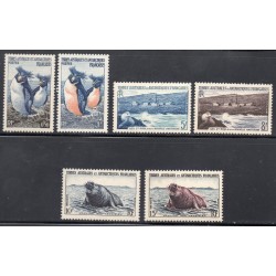 Timbres TAAF Yvert No 2-7 Faune neufs ** 1956