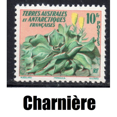 Timbre TAAF Yvert No 11 Flore, pringlea neuf * charnière 1958