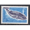 Timbre TAAF Yvert No 22 Grande Baleine bleue neuf ** 1966