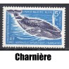 Timbre TAAF Yvert No 22 Grande Baleine bleue neuf * charnière 1966