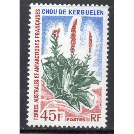 Timbre TAAF Yvert No 48 chou de Kerguelen neuf ** 1973