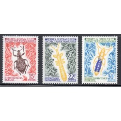 Timbres TAAF Yvert No 49-51 Insectes neufs ** 1973