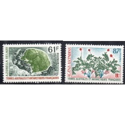 Timbres TAAF Yvert No 52-53 Flore neufs ** 1974