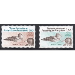 Timbres TAAF Yvert No 97-98 Canards d'Eaton neufs ** 1982