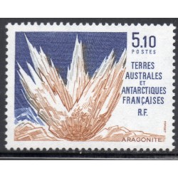 Timbre TAAF Yvert No 153 Aragonite neuf ** 1990