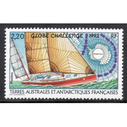 Timbre TAAF Yvert No 165 course voile globe chalenge neuf ** 1992