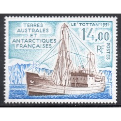 Timbre TAAF Yvert No 169 Le Tottan neuf ** 1992