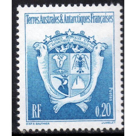 Timbre TAAF Yvert No 171 Armoiries neuf ** 1993