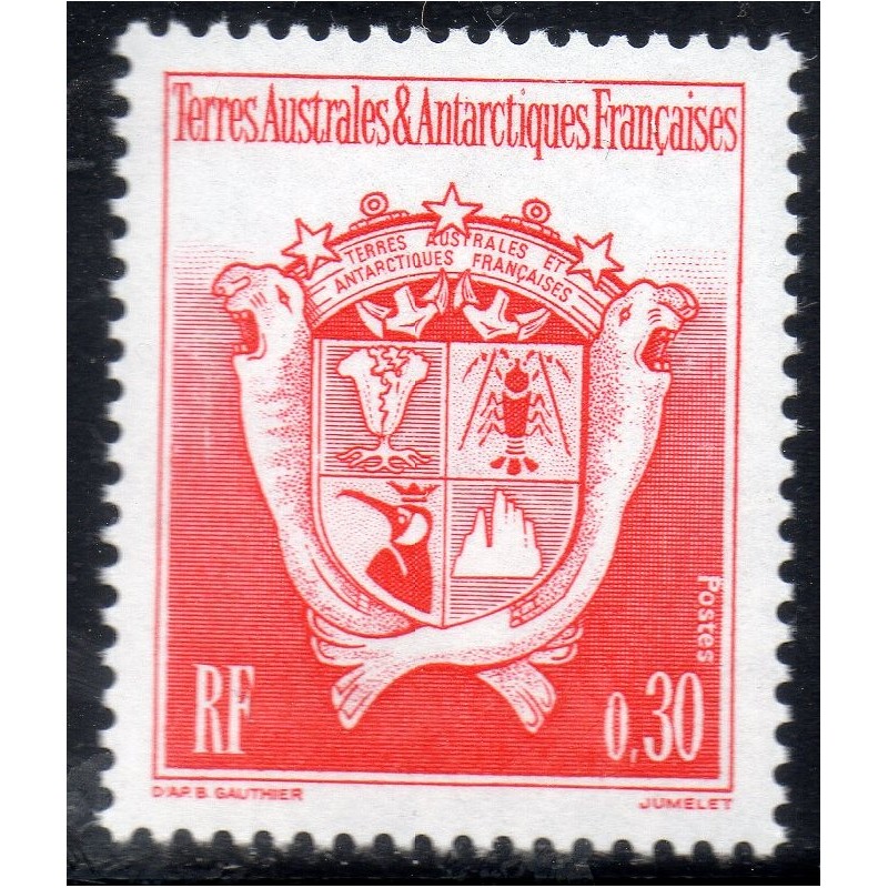 Timbre TAAF Yvert No 172 Armoiries neuf ** 1993