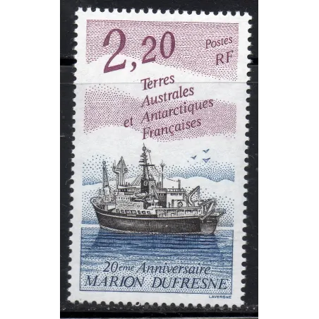 Timbre TAAF Yvert No 174 Navire Marion Dufresne neuf ** 1993