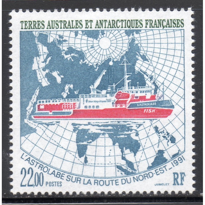 Timbre TAAF Yvert No 181 L'astrolabe neuf ** 1993 Timbre TAAF Yvert No 181 L'astrolabe neuf ** 1993