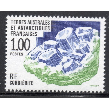 Timbre TAAF Yvert No 185 Bloc de Corderite neuf ** 1994