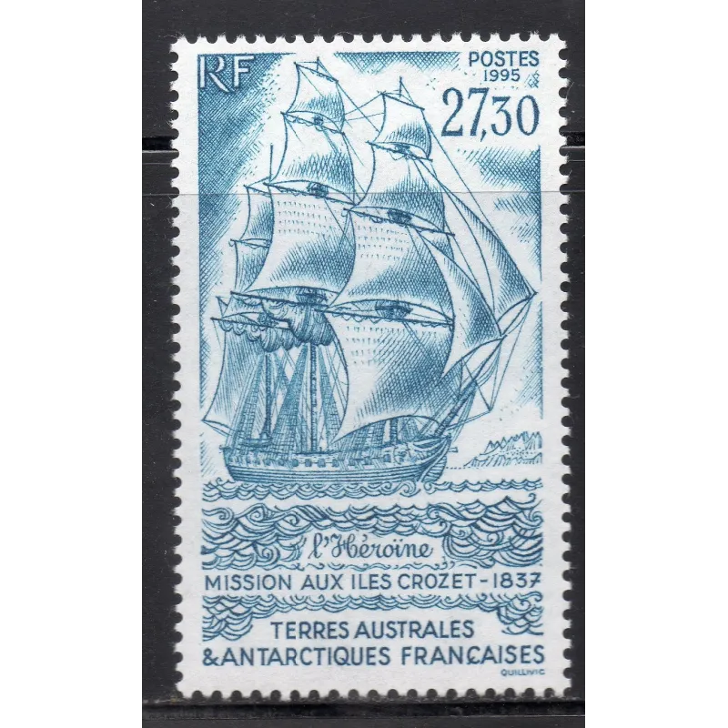 Timbre TAAF Yvert No 202 Mission de l'Héroine neuf ** 1995