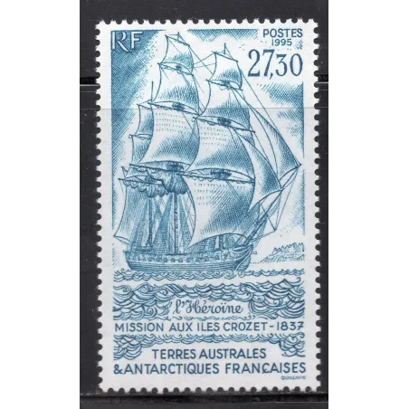 Timbre TAAF Yvert No 202 Mission de l'Héroine neuf ** 1995