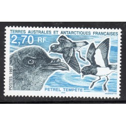 Timbre TAAF Yvert No 214 Petrel Tempete neuf ** 1997