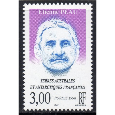 Timbre TAAF Yvert No 227 Etienne Peau neuf ** 1998