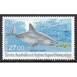 Timbre TAAF Yvert No 228 Requin Taupe neuf ** 1998