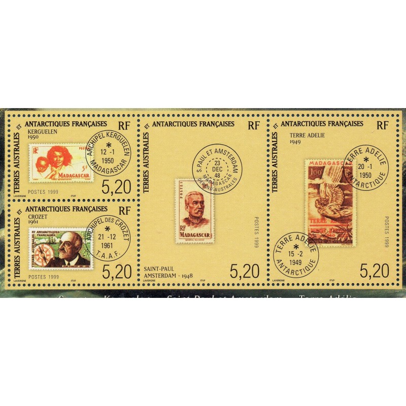 Timbres TAAF Yvert No 260-263 Philexfrance 99 neuf ** 1999 Timbres TAAF Yvert No 260-263 Philexfrance 99 neuf ** 1999