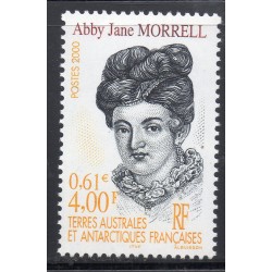 Timbre TAAF Yvert No 285 Abby Jane Morrell neuf ** 2000