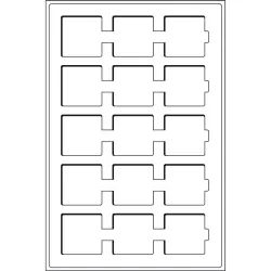 Plateaux TAB avec 15 cases pour cadres cartonnés et capsules QUADRUM