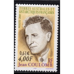 Timbre TAAF Yvert No 291 Jean Coulomb neuf ** 2001
