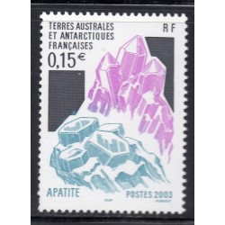 Timbre TAAF Yvert No 361 Apatite neuf ** 2003