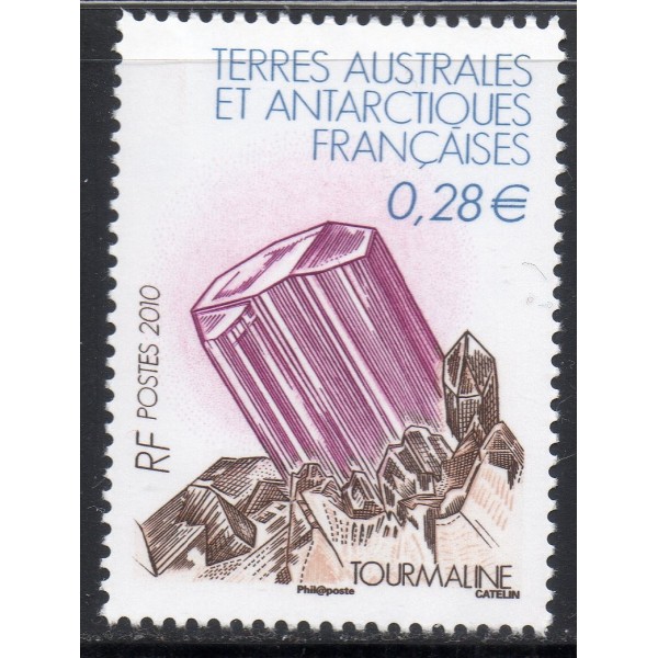Timbre TAAF Yvert No 556 Tourmaline neuf ** 2010