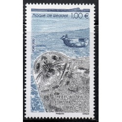 Timbre TAAF Yvert No 608 Phoque de Weddel neuf ** 2012