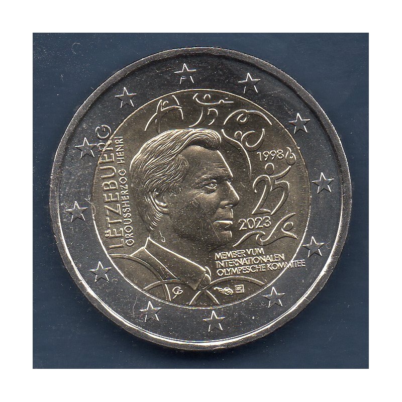 2 euro commémorative Luxembourg 2023 Comite international olympique piece de monnaie €