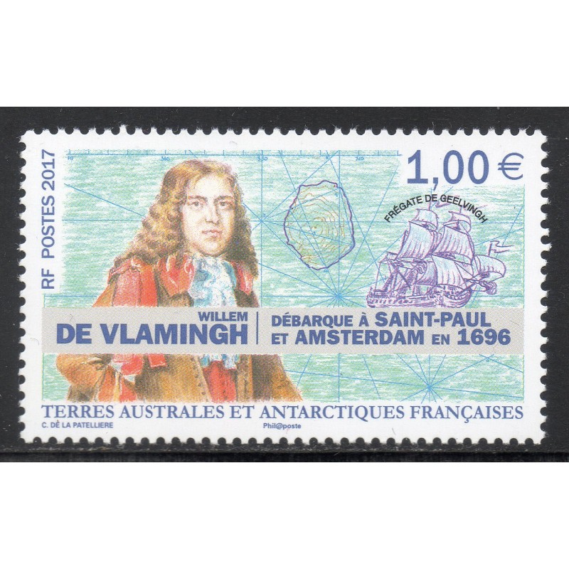 Timbre TAAF Yvert No 815 Willem de Vlamingh neuf ** 2017