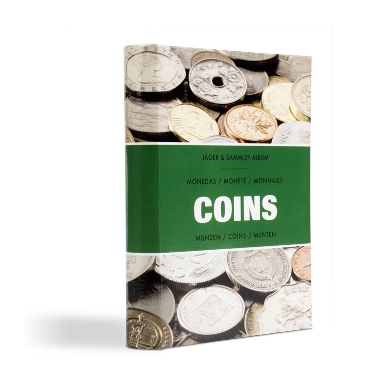 Album de poche pour 48 pièces 33mm ou moins, Couverture Coins décorée