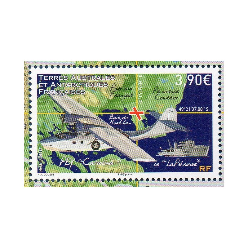 Timbre TAAF Yvert No 863 Aerodrome des Kerguelen neuf ** 2018